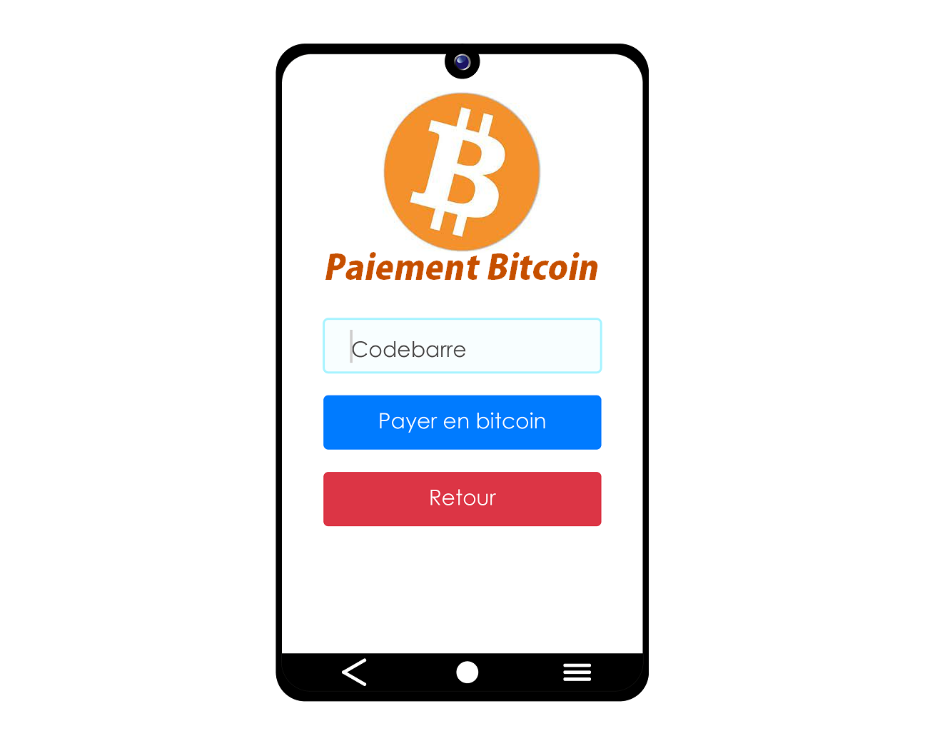   Image d'un portefeuille électronique en Bitcoin spécialement conçu pour les grandes enseignes de la distribution.