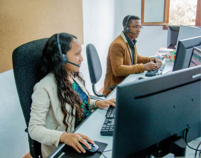   Locaux modernes et accueillants des assistances utilisateur.